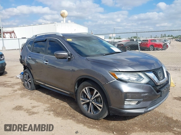 2017 Nissan Rogue SL z VIN 5N1AT2MT0HC881736, wystawiony jako IAAI lot #41506635 z przebiegiem 136 389 mil mil oraz . Historia ofert i sprzedaży dostępna na DreamBid. Obrazek 1.