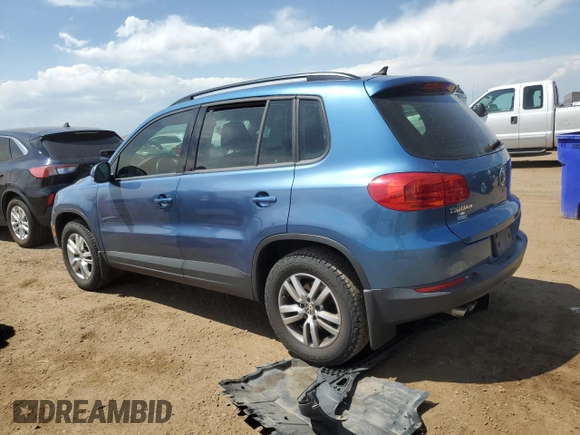 2017 Volkswagen Tiguan S with VIN WVGBV7AXXHW512903, listed as a Copart auction lot 61095825 with 91,813 mi miles and Salvage title. Bid and sale history available at DreamBid. Image 2.
