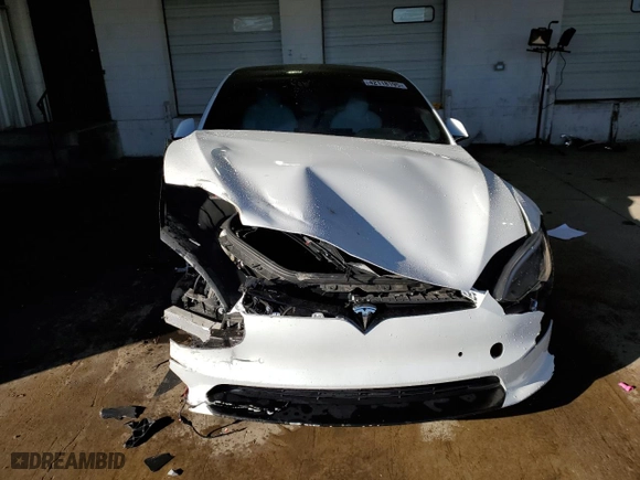 2022 Tesla Model S Plaid with VIN 5YJSA1E68NF460377, listed as a Copart auction lot 42118195 with 24,222 mi miles and Salvage Title. Bid and sale history available at carsss.com. Image 5.