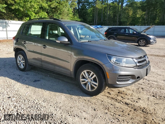 2016 Volkswagen Tiguan SE with VIN WVGBV7AX2GW524185, listed as a Copart auction lot 57615065 with 92,050 mi miles and Salvage title. Bid and sale history available at DreamBid. Image 4.