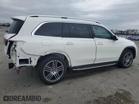 2021 Mercedes-Benz GLS 450 with VIN 4JGFF5KE7MA329482, listed as a Copart auction lot 51174055 with 83,603 mi miles and Salvage Title. Bid and sale history available at DreamBid. Image 3.