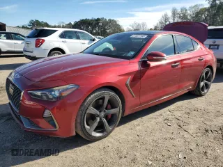 2019 Genesis G70 3.3T Advanced with VIN KMTG34LE6KU015085, listed as a Copart auction lot 87007704 with 58,335 mi miles and Salvage Title. Bid and sale history available at carsss.com. Image 1.