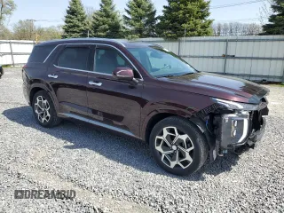 2022 Hyundai Palisade Calligraphy z VIN KM8R74HE0NU376803, wystawiony jako Copart lot #54317595 z przebiegiem 10 715 mil mil oraz Szkody całkowita. Historia ofert i sprzedaży dostępna na DreamBid. Obrazek 4.