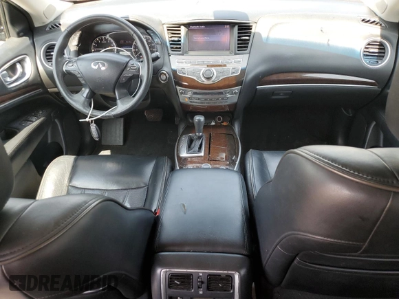 2014 Infiniti QX60 with VIN 5N1AL0MN5EC503803, listed as a Copart auction lot 59817765 with 106,968 mi miles and Salvage title. Bid and sale history available at DreamBid. Image 8.