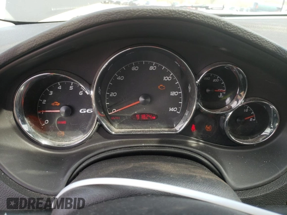 2005 Pontiac G6 GT with VIN 1G2ZH548254128273, listed as a Copart auction lot 51381985 with 91,824 mi miles and Salvage Title. Bid and sale history available at carsss.com. Image 9.