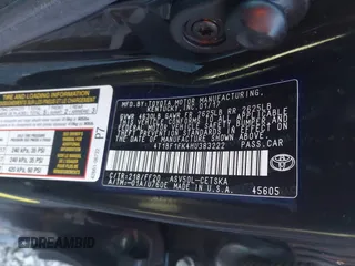 2017 Toyota Camry XLE z VIN 4T1BF1FK4HU383222, wystawiony jako IAAI lot #41490039 z przebiegiem 95 241 mil mil oraz . Historia ofert i sprzedaży dostępna na DreamBid. Obrazek 9.