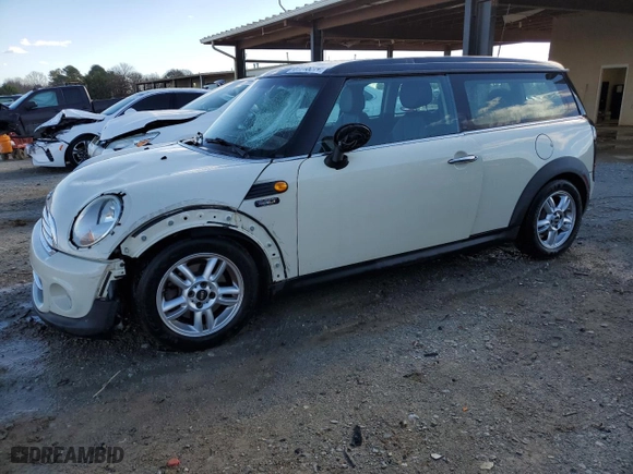 2013 MINI Cooper Clubman with VIN WMWZF3C55DT491214, listed as a Copart auction lot 87118314 with NaN miles and Salvage Title. Bid and sale history available at carsss.com. Image 1.