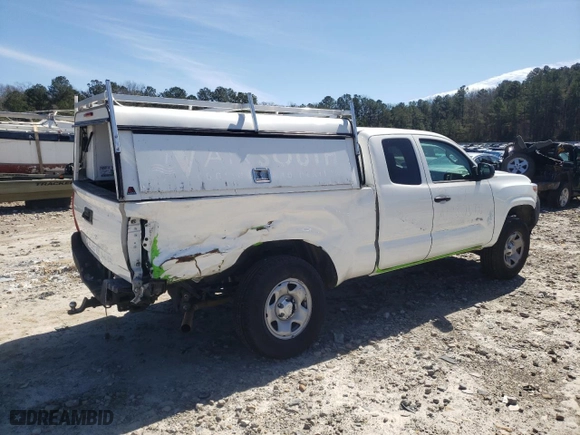 2021 Toyota Tacoma 2WD SR with VIN 3TYRX5GN0MT015610, listed as a Copart auction lot 46973975 with 58,264 mi miles and Salvage Title. Bid and sale history available at carsss.com. Image 3.