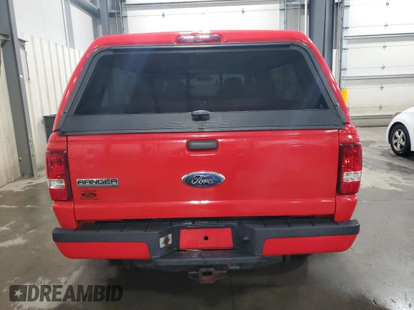 2007 Ford Ranger XLT with VIN 1FTZR45E37PA16221, listed as a Copart auction lot 52191875 with 104,846 mi miles and Salvage Title. Bid and sale history available at DreamBid. Image 6.