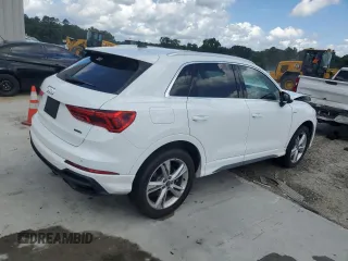2021 Audi Q3 S line Premium with VIN WA1DECF37M1028653, listed as a Copart auction lot 61348155 with 42,322 mi miles and Salvage title. Bid and sale history available at DreamBid. Image 3.