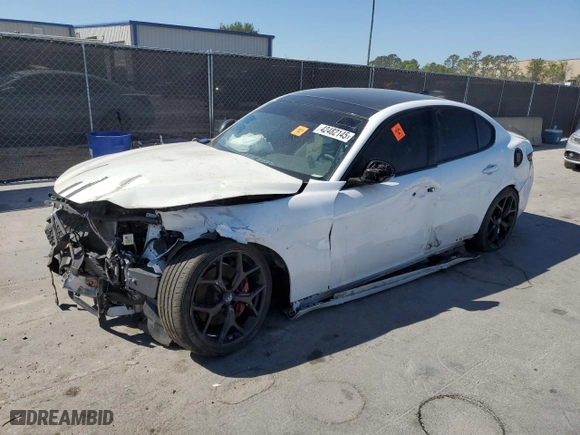 2019 Alfa Romeo Giulia with VIN ZARFAMAN5K7616706, listed as a Copart auction lot 42482145 with 0 mi miles and Non Repairable. Bid and sale history available at carsss.com. Image 1.