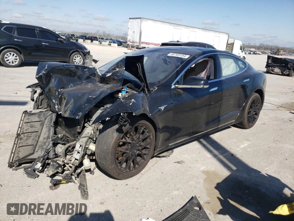 2016 Tesla Model S 90D with VIN 5YJSA1E26GF168260, listed as a Copart auction lot 48703154 with 90,567 mi miles and Salvage Title. Bid and sale history available at DreamBid. Image 1.