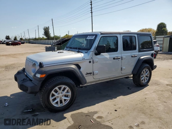 2023 Jeep Wrangler Willys with VIN 1C4HJXDNXPW702199, listed as a Copart auction lot 53815985 with 24,943 mi miles and Clean Title. Bid and sale history available at DreamBid. Image 1.