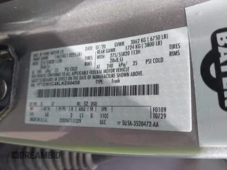 2020 Ford F-150 XL с VIN 1FTEW1C48LKE60458, выставлен на аукционе IAAI как лот 42431055 с пробегом Не указан миль и . История ставок и продаж доступна на DreamBid. Изображение 9.