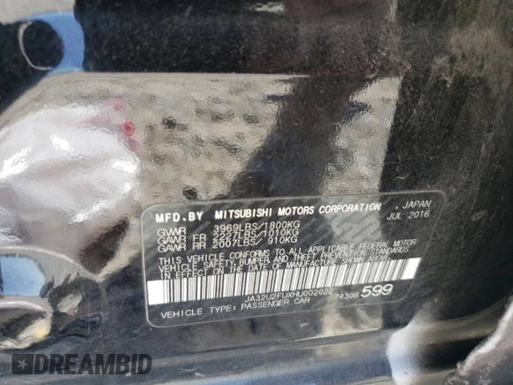 2017 Mitsubishi Lancer ES with VIN JA32U2FUXHU002022, listed as a Copart auction lot 74924864 with 111,589 mi miles and Salvage Title. Bid and sale history available at DreamBid. Image 15.