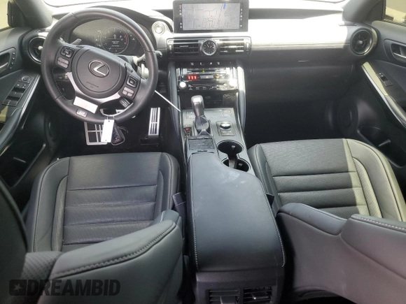 2023 Lexus IS 350 F Sport with VIN JTHGZ1B22P5069924, listed as a Copart auction lot 57846165 with 19,862 mi miles and Salvage title. Bid and sale history available at DreamBid. Image 8.