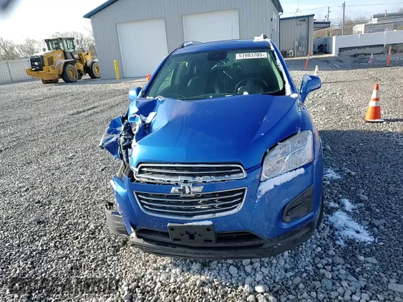 2016 Chevrolet Trax LT with VIN KL7CJPSB2GB761013, listed as a Copart auction lot 51983705 with 114,741 mi miles and Salvage Title. Bid and sale history available at carsss.com. Image 11.