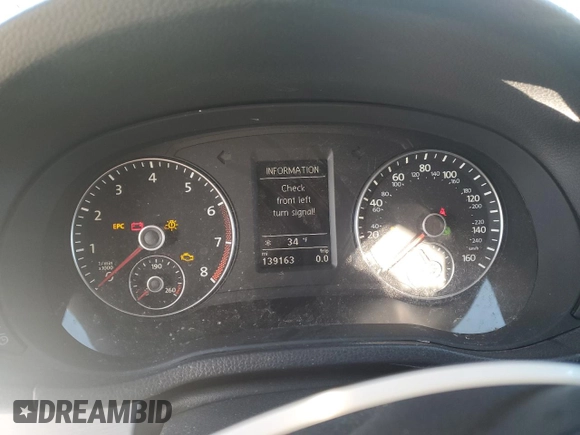 2013 Volkswagen Passat SE with VIN 1VWBH7A37DC012554, listed as a Copart auction lot 49307415 with 139,163 mi miles and Non Repairable. Bid and sale history available at carsss.com. Image 9.