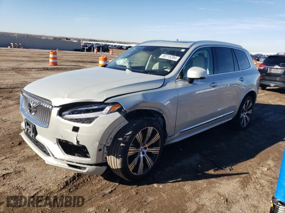 2021 Volvo XC90 Inscription with VIN YV4A22PL5M1708753, listed as a Copart auction lot 80715284 with 15,191 mi miles and Salvage Title. Bid and sale history available at carsss.com. Image 1.