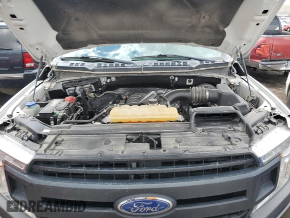 2018 Ford F-150 XL with VIN 1FTMF1C5XJKD81584, listed as a Copart auction lot 48009665 with 96,612 mi miles and Salvage title. Bid and sale history available at DreamBid. Image 11.