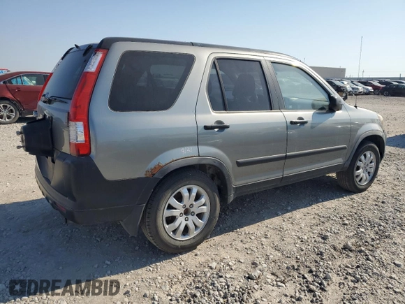 2006 Honda CR-V EX with VIN JHLRD78896C041512, listed as a Copart auction lot 51493205 with Not Provided miles and Salvage Title. Bid and sale history available at carsss.com. Image 3.