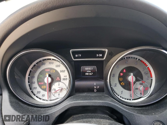 2015 Mercedes-Benz CLA 250 with VIN WDDSJ4EB4FN283897, listed as a Copart auction lot 54503215 with 98,167 mi miles and Salvage Title. Bid and sale history available at DreamBid. Image 9.