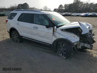 2017 Ford Explorer Platinum with VIN 1FM5K8HT6HGB19487, listed as a Copart auction lot 48171815 with 87,007 mi miles and Salvage Title. Bid and sale history available at carsss.com. Image 4.