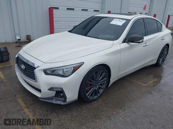 2019 Infiniti Q50 RED SPORT 400 with VIN JN1FV7AP2KM760252, listed as a IAAI auction lot 41729947 with 65,838 mi miles. Bid and sale history available at carsss.com. Image 17.