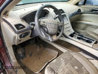 2014 Lincoln MKZ with VIN 3LN6L2GK2ER831507, listed as a Copart auction lot 47842545 with Not Provided miles and Salvage Title. Bid and sale history available at DreamBid. Image 8.