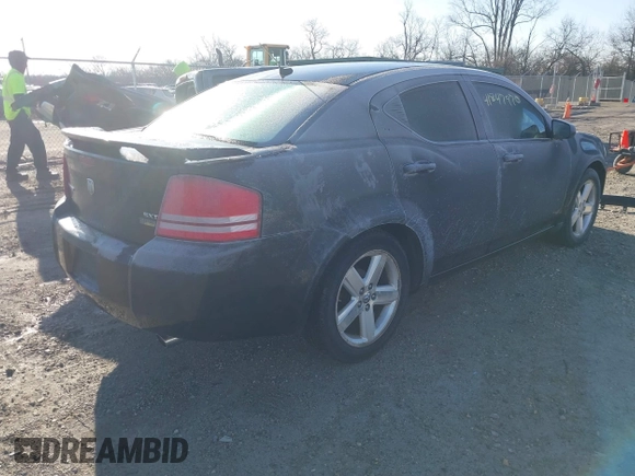 2008 Dodge Avenger SXT with VIN 1B3LC56RX8N236243, listed as a IAAI auction lot 41847970 with 140,386 mi miles. Bid and sale history available at carsss.com. Image 4.