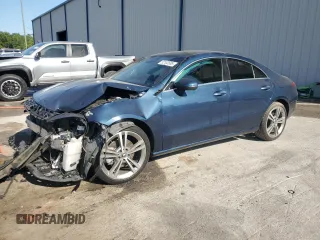 2021 Mercedes-Benz CLA 250 with VIN W1K5J4GB9MN181339, listed as a Copart auction lot 52103585 with 89,753 mi miles and Salvage Title. Bid and sale history available at DreamBid. Image 1.