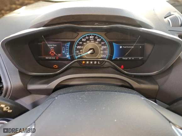 2017 Ford C-Max Energi SE with VIN 1FADP5EU9HL114827, listed as a Copart auction lot 40255123 with 59,128 mi miles. Bid and sale history available at carsss.com. Image 9.
