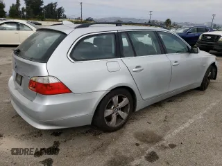 2006 BMW 5 Series 530xi with VIN WBANN73506CN00980, listed as a Copart auction lot 76089104 with 62,515 mi miles and Salvage Title. Bid and sale history available at DreamBid. Image 3.