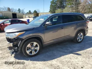 2015 Toyota Highlander Limited with VIN 5TDYKRFH8FS080197, listed as a Copart auction lot 49597985 with 94,944 mi miles and Salvage title. Bid and sale history available at DreamBid. Image 1.