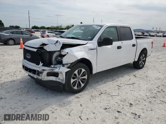 2020 Ford F-150 XL with VIN 1FTEW1CP5LKE93380, listed as a Copart auction lot 53076845 with 84,486 mi miles and Salvage Title. Bid and sale history available at carsss.com. Image 1.