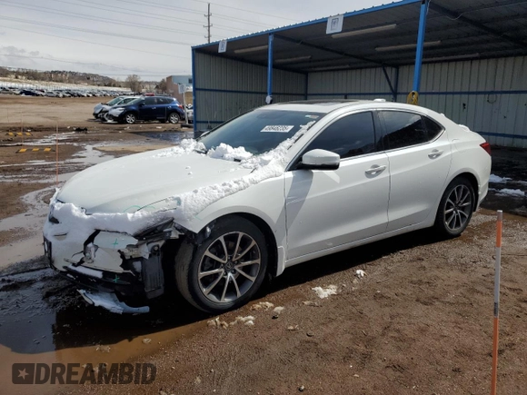 2017 Acura TLX V6 w/Technology Pkg with VIN 19UUB3F50HA002421, listed as a Copart auction lot 49846235 with 105,391 mi miles and Salvage title. Bid and sale history available at DreamBid. Image 1.