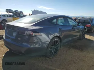 2023 Tesla Model S Plaid with VIN 5YJSA1E64PF499373, listed as a Copart auction lot 78744674 with Not provided miles and Salvage title. Bid and sale history available at DreamBid. Image 3.