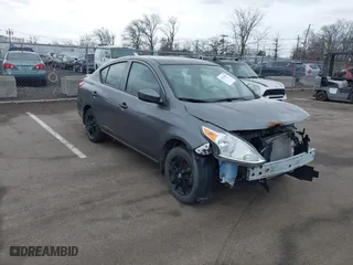 2019 Nissan Versa Sedan SV with VIN 3N1CN7AP9KL875881, listed as a IAAI auction lot 41734287 with 61,740 mi miles. Bid and sale history available at carsss.com. Image 1.