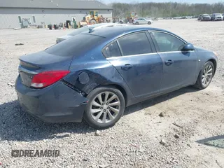 2011 Buick Regal CXL Turbo TO1 with VIN W04GV5EV8B1090751, listed as a IAAI auction lot 42064616 with 150,446 mi miles. Bid and sale history available at carsss.com. Image 4.