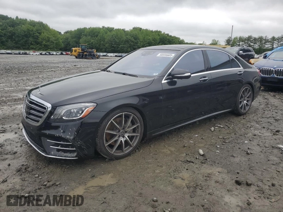 2018 Mercedes-Benz S 560 z VIN WDDUG8DB6JA373973, wystawiony jako Copart lot #58555605 z przebiegiem Nie podano mil oraz Szkoda całkowita • Salvage title. Historia ofert i sprzedaży dostępna na DreamBid. Obrazek 1.