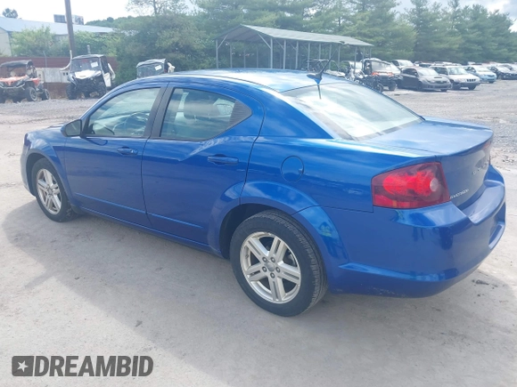 2013 Dodge Avenger SXT with VIN 1C3CDZCGXDN709224, listed as a IAAI auction lot 42479302 with 93,555 mi miles and . Bid and sale history available at DreamBid. Image 3.