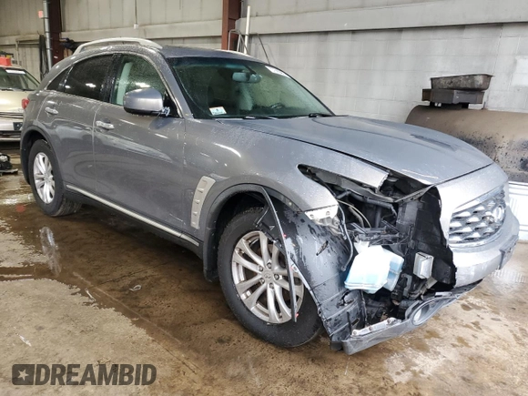 2009 Infiniti FX with VIN JNRAS18W99M156816, listed as a Copart auction lot 57883055 with 165,808 mi miles and Salvage title. Bid and sale history available at DreamBid. Image 4.