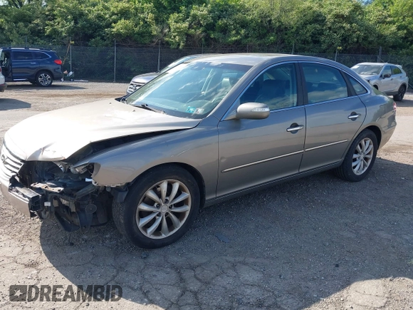 2008 Hyundai Azera Limited with VIN KMHFC46F68A333650, listed as a IAAI auction lot 42224987 with 105,229 mi miles and . Bid and sale history available at DreamBid. Image 2.