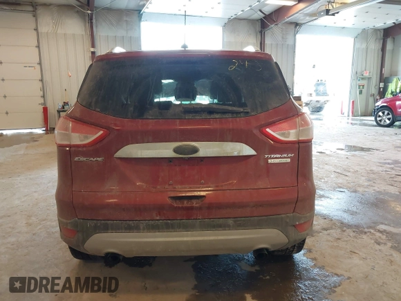 2014 Ford Escape Titanium with VIN 1FMCU0JX6EUC58726, listed as a IAAI auction lot 41656779 with 162,888 mi miles. Bid and sale history available at carsss.com. Image 16.