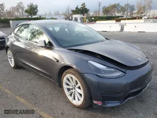 2023 Tesla Model 3 Long Range with VIN 5YJ3E1EB7PF681784, listed as a IAAI auction lot 41534837 with 20,882 mi miles. Bid and sale history available at carsss.com. Image 1.