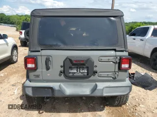 2019 Jeep Wrangler Unlimited Sport S with VIN 1C4HJXDG7KW603821, listed as a Copart auction lot 55846875 with 37,711 mi miles and Salvage title. Bid and sale history available at DreamBid. Image 6.