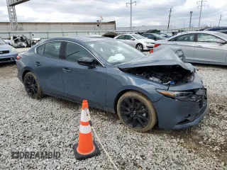 2025 Mazda 3 Premium Plus with VIN 3MZBPBEY1SM450218, listed as a Copart auction lot 47816635 with Not Provided miles and Salvage Title. Bid and sale history available at DreamBid. Image 4.