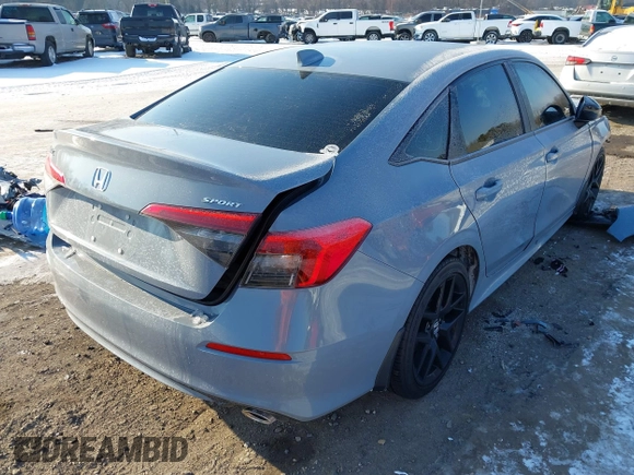 2024 Honda Civic Sport with VIN 2HGFE2F59RH539303, listed as a IAAI auction lot 41417721 with 7,240 mi miles and . Bid and sale history available at DreamBid. Image 4.