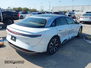 2022 Lucid Air Grand Touring with VIN 50EA1GBA5NA001268, listed as a IAAI auction lot 41866289 with 7,498 mi miles. Bid and sale history available at carsss.com. Image 4.