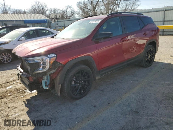 2023 GMC Terrain SLE with VIN 3GKALTEG0PL132521, listed as a Copart auction lot 41395015 with 20,182 mi miles and Salvage Title. Bid and sale history available at carsss.com. Image 1.